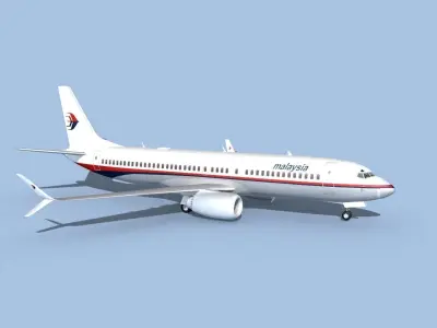Boeing 737-800 Max Malaysia 3D model