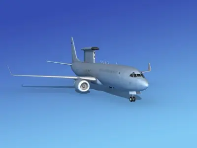 Boeing E-8 Posiedon EAWS RAN 3D model