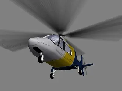 Agusta Helicopter V2 Low-poly 3D model