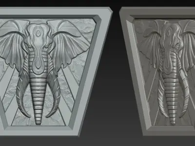 Elephant Wall Free 3D print model