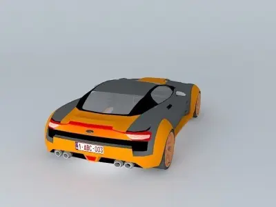 Sport car NEG SLN Free 3D model