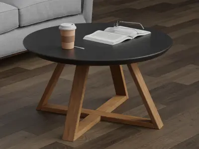 Coffee Table Free 3D model 8