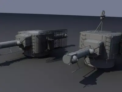 Bismarck 10m Main Rangefinders pack Free 3D model