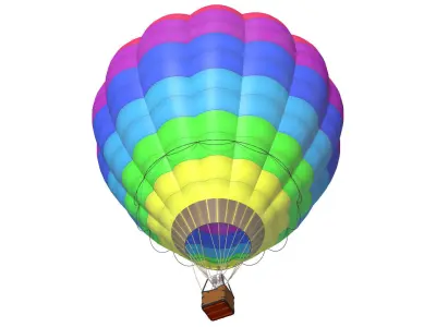 hot air balloon 3D model