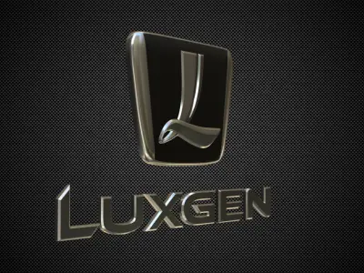 luxgen logo 3D model