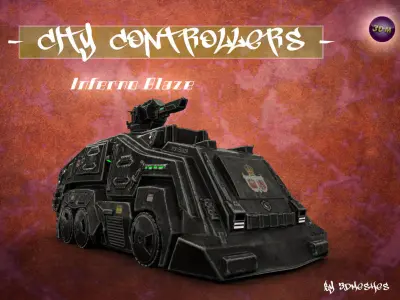 City Controllers - Inferno Blaze - PBR lowpoly Low-poly 3D model