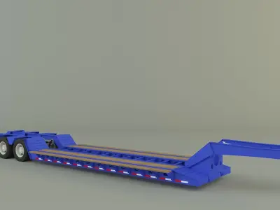 Low Boy Trailer 3D model