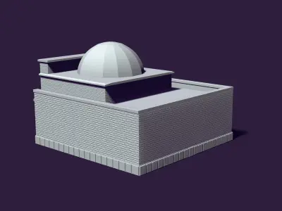 Mausoleum of Muslim Turkic peoples 3D print model