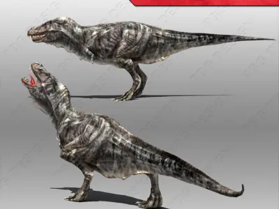 Tyrannosaurus Rex  Low-poly 3D model