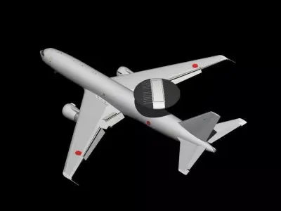 Japan Air Self-Defense Force 2Way Kc767 and E3 3D model