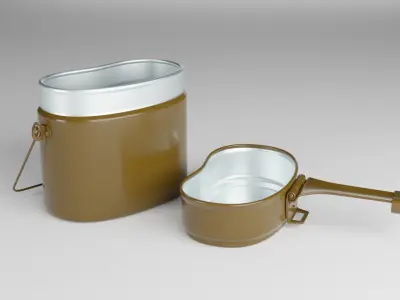 Army Billy Can 3D model