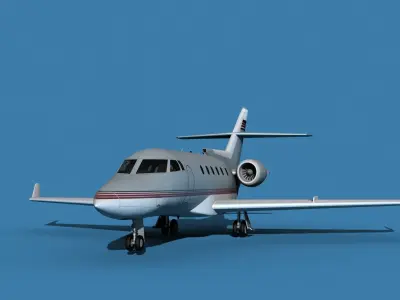 Hawker Siddley 800SR V04 3D model
