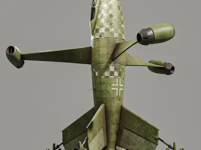 Thrust Wing Hunter 1944 Low-poly 3D model