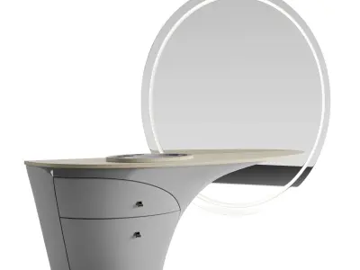 Visionnaire Jet Plane Make-up Unit 3D model