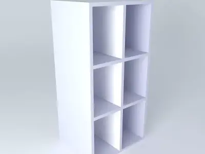 W0D bookcase Free 3D model