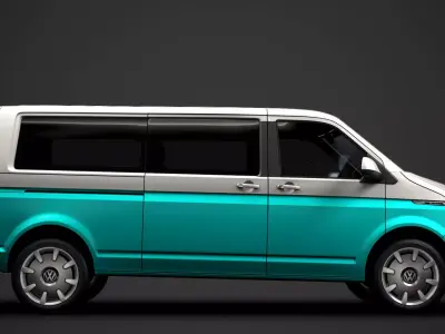 VW Multivan Bulli LWB T6 1 2020 3D model