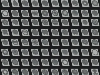 FREE Sci Fi Alphas Free 3D model