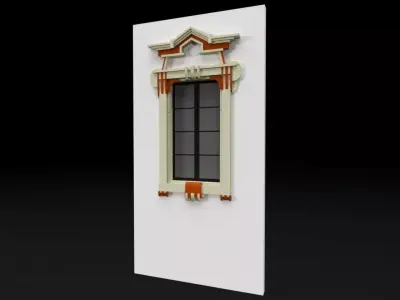 Classic 8 window Free 3D model