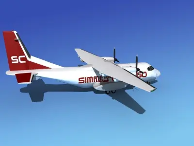 Casa CN-235 Simmons Cargo 3D model