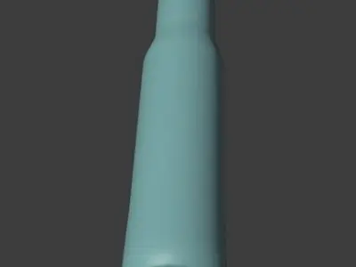 50Cal BMG Round - Ammo - Bullet Free low-poly 3D model