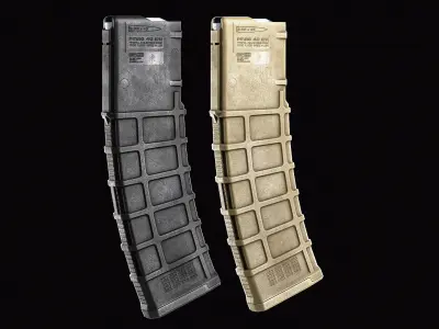 Magpul PMag40 Magazine Low-poly 3D model