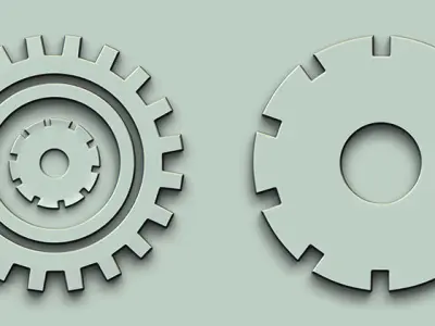 Gear VDM and IMM Brushes Vol 3 Low-poly 3D model