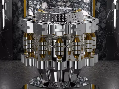 Mechanical Wonder Sci-Fi Industrial Decorative Component 3D model