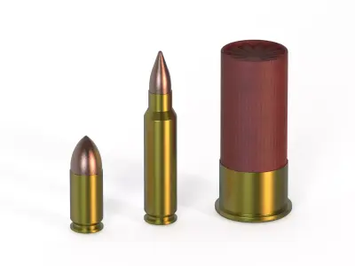 Bullets - OBJ free download Free 3D model