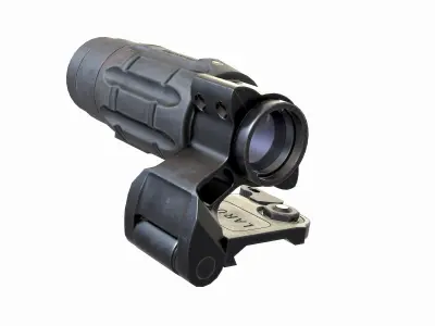 3X Magnifier Low-poly 3D model