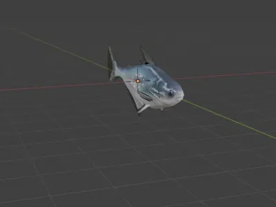 sea fish Low-poly 3D model