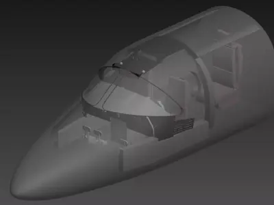 T-1A Cockpit 3D model
