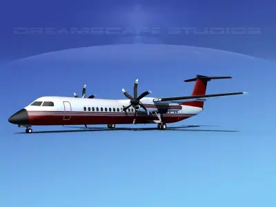 Dehaviland DHC-8 400 Corporate 3 3D model