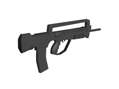 FAMAS bullpup assault rifle 3D model