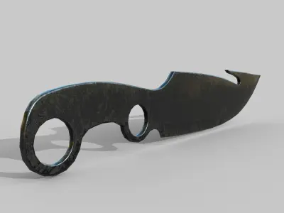 Hunter knife Free low-poly 3D model