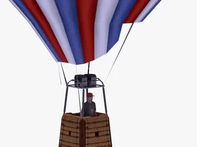 Hot Air Sports Balloon 3D model