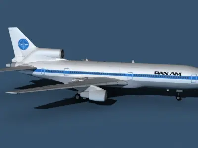 Lockheed L-1011-50 Pan American 3D model