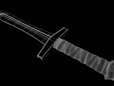Old Norse Dagger - Hvass Oddr Low-poly 3D model