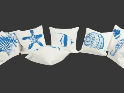 Sea Pillows V1 3D model