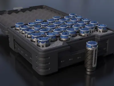 Sci-Fi Grenades 3D model