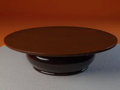round-table-01 coffee table with round top Free 3D model