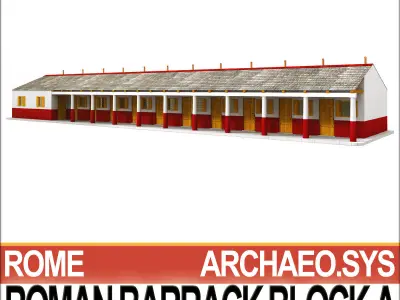 Roman Barrack Block A 3D model