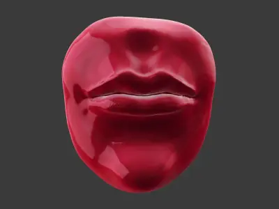 Human Mouth Lips 3D model