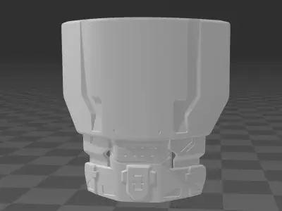 Halo Reach Commando Shoulder 3D print model