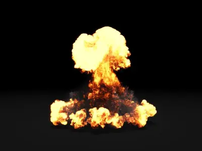 Super Realistic Explosion 6 - vdb animated 3D model