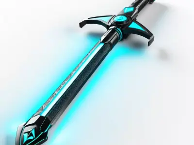 Futuristic SciFi Energy Sword 3D model