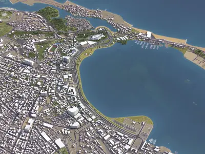 Luanda - 3D City Low-poly 3D model