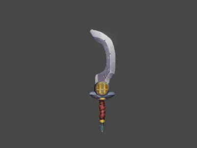 Zeloeman Sword A 22 Low-poly 3D model