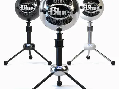 Snowball Blue Microphones  3D model