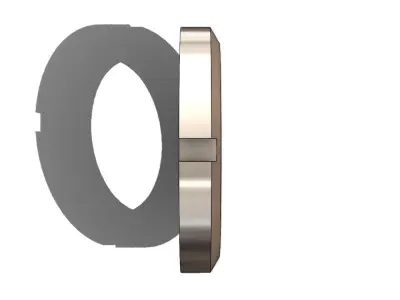 Nut Porca KM 10 3D model