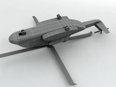  Sikorsky S92 Helicopter -1 Low-poly 3D model